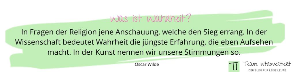 Zitat Oscar Wilde | Team Introvertiert