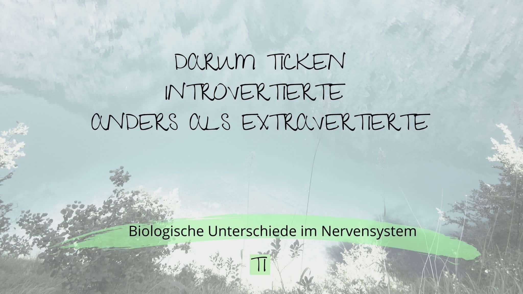 Titelgrafik: Darum ticken Introvertierte anders als Extravertierte | Team Introvertiert